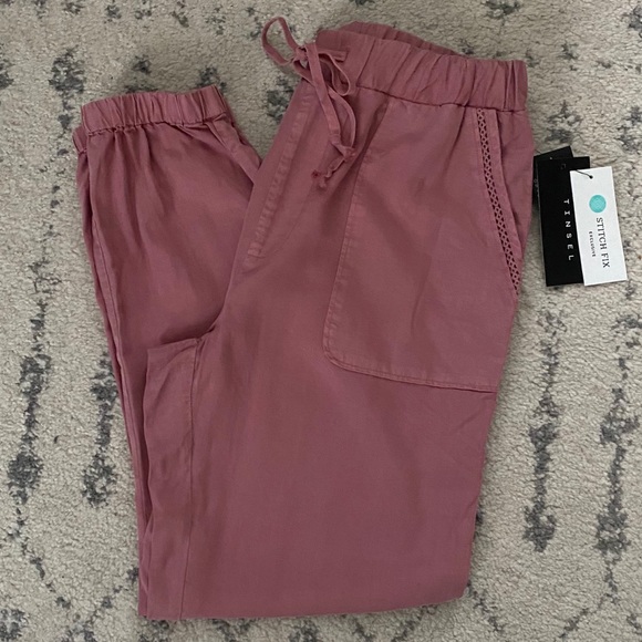 Tinsel Vercruz Pink Twill Jogger for Stitch Fix - Picture 2 of 6